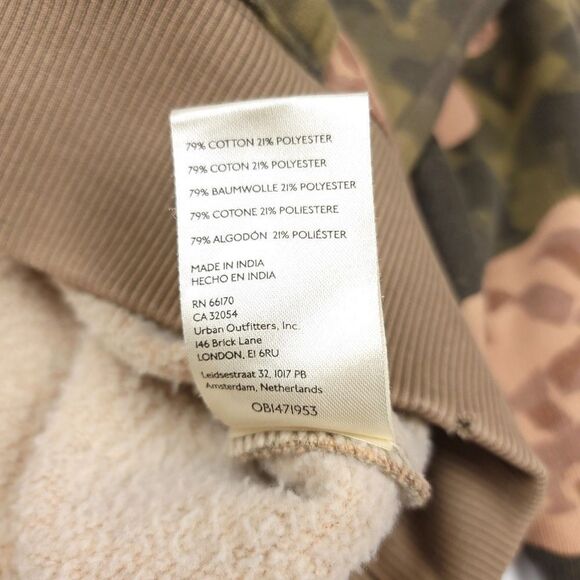 FREE PEOPLE Its A Vibe Oversized Fleece Hoodie Sweater in Earth Rose Combo Small - Picture 8 of 8